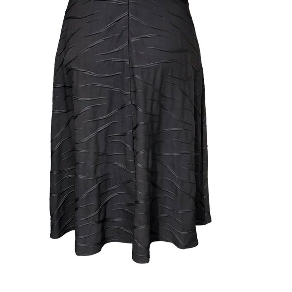 Joseph Ribkoff Dress Womens Black Textured Stretchy Bodycon A Line Midi size 6 - Picture 8 of 10